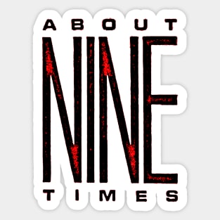 T-Shirts & More_About 9 Times_Rough-Logo Sticker